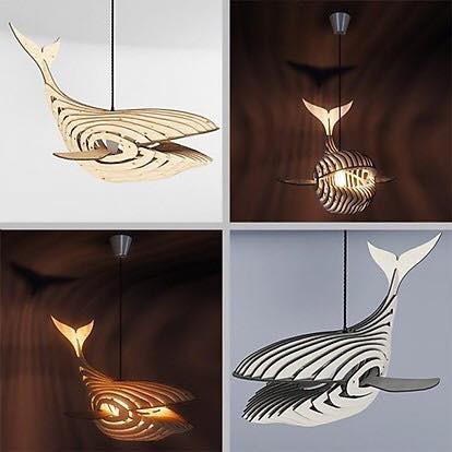 ĐÈN CÁ VOI THẢ TRẦN - QUÀ TẶNG TRANG TRÍ đẹp trang trí nhà và quán cafe Trenddecor