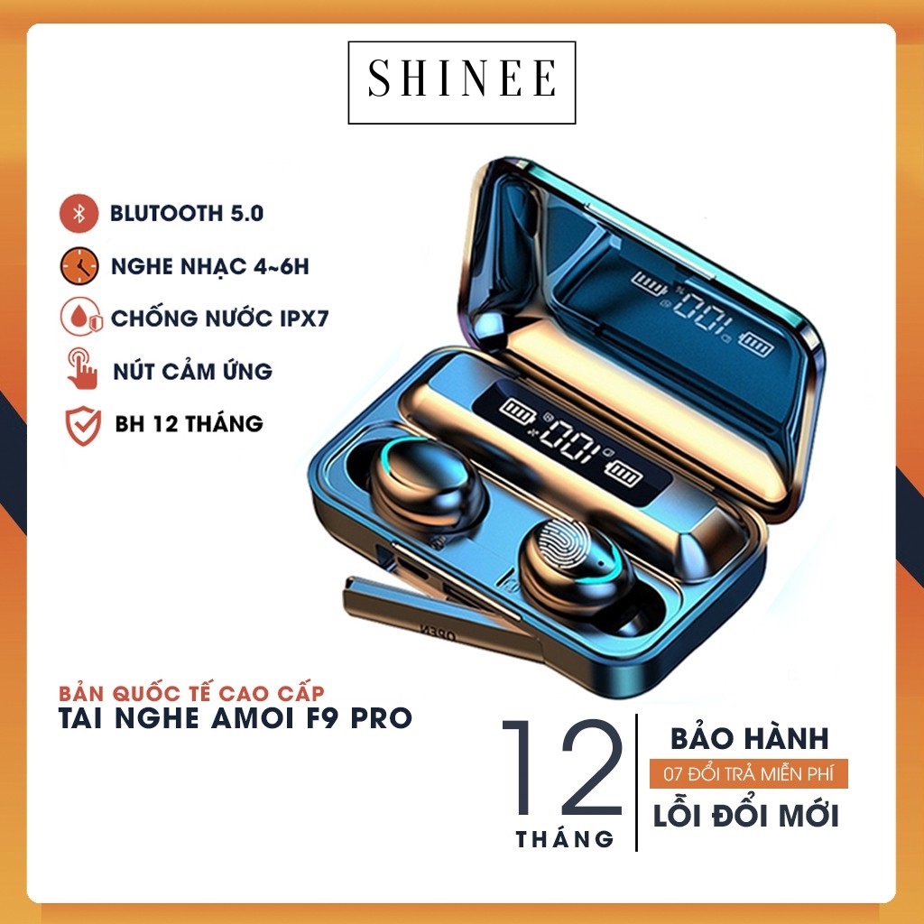 Tai Nghe Amoi F9 Pro 2020 | Âm thanh sống động | Chạm cảm ứng điều khiển | BH 6 Tháng