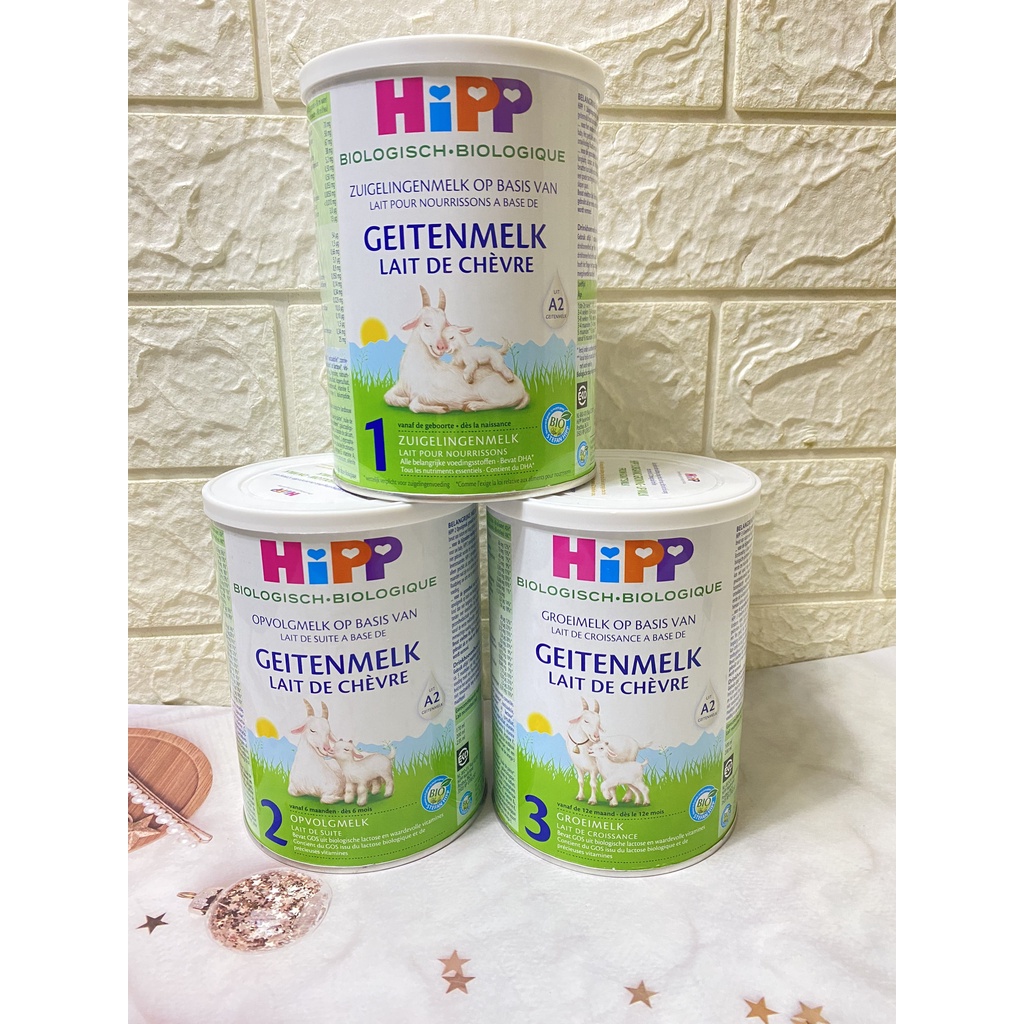 Sữa dê HiPP Organic 400g Số 1,2,3 Giúp Bé Phát Triển Chiều Cao, Trí Não, Tăng Cường Hấp Thu - 1 Đổi 1 Nếu Lỗi NSX