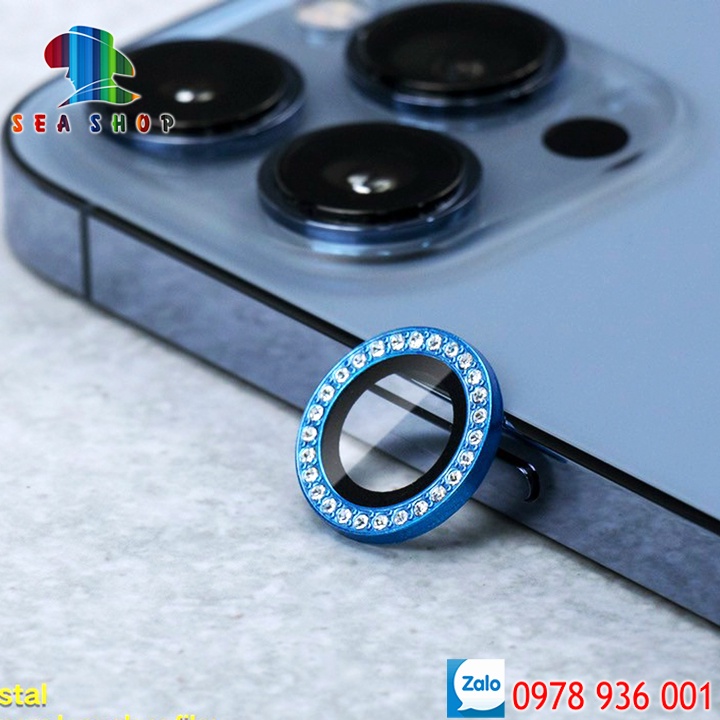 Mắt bảo vệ Camera cho iPhone 11 Pro, 11, 11 Pro Max -Chất liệu TITAN-Không gây yếu sóng-Kính cường lực full màn