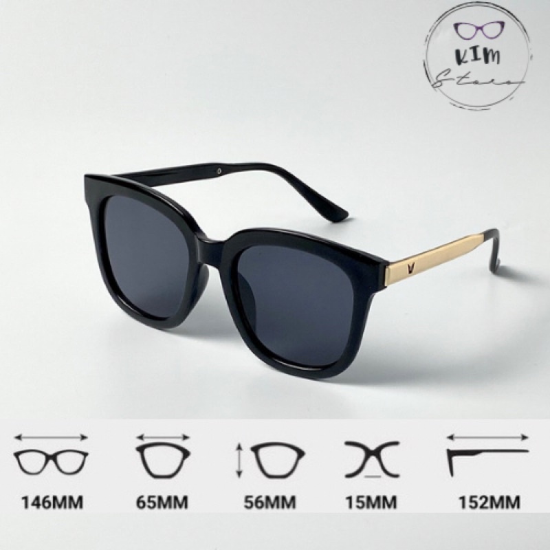 (TẶNG HỘP)COMBO Kính râm/mát có độ sẵn cắt độ cận theo yêu cầu- Kính mát 614 dẻo gọng vuông thời trang nam nữ Hàn quốc