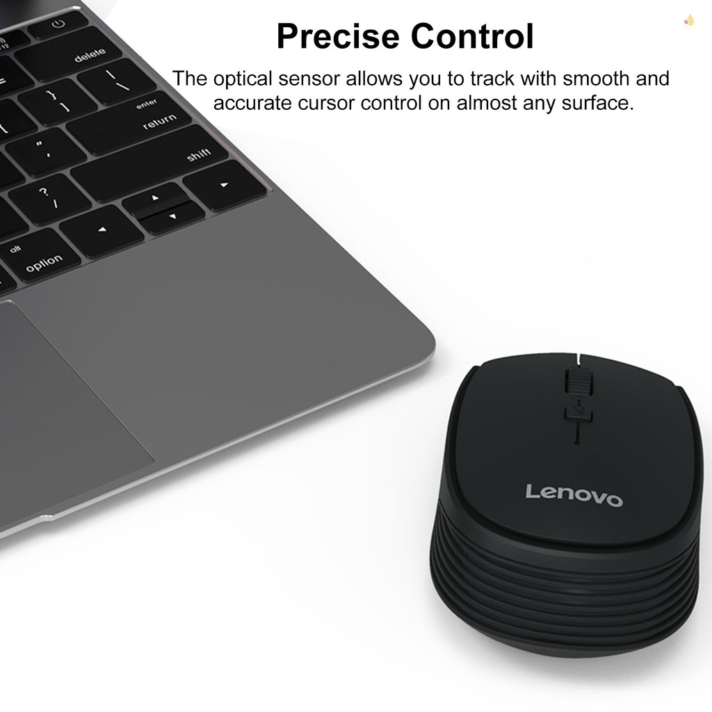 Chuột quang không dây Lenovo M202 2.4GHZ có đầu thu USB cho pc/laptop tiện dụng