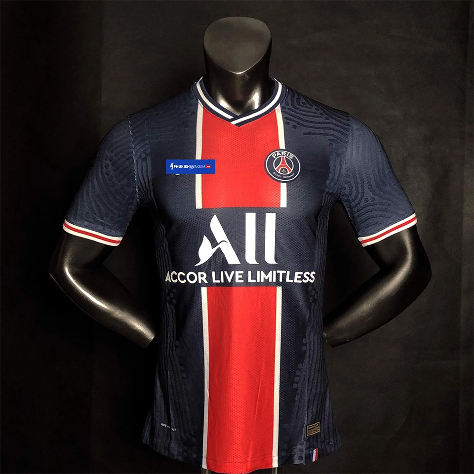 Áo PSG sân nhà 2020-2021 xanh sọc đỏ, áo PSG xanh sọc đỏ sân nhà 2021 ❝Thái Lan❞