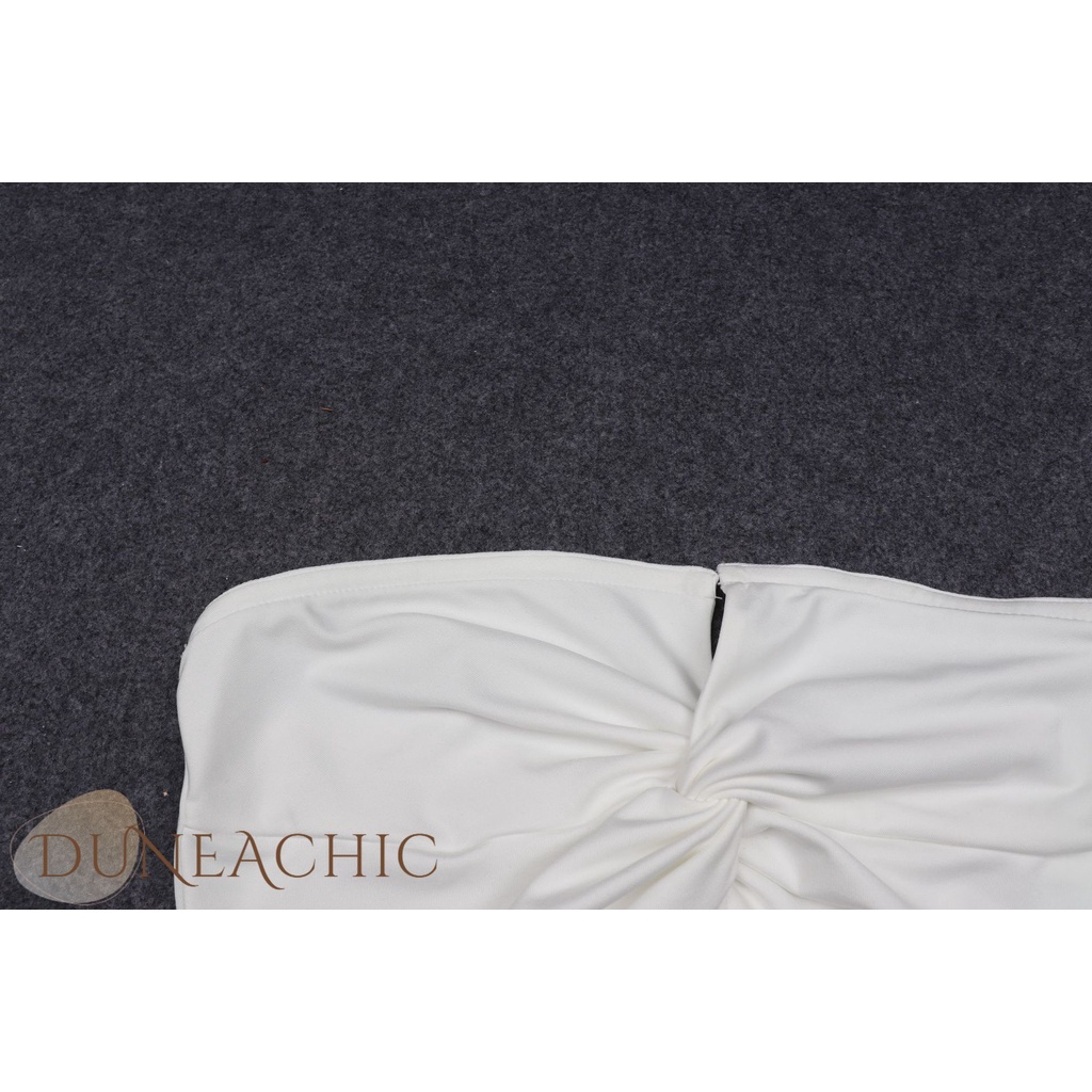 DUNEA Áo Ống Màu Trơn Trễ Vai Thiết Kế Quyến Rũ Cho Nữ