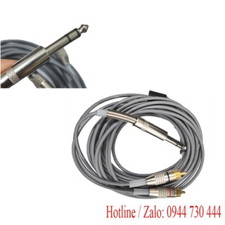 Dây loa 6.5mm ra 2 đầu AV