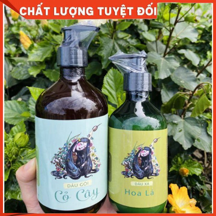 Dầu Gội Cỏ Cây,Dầu Xả Hoa Lá Mộc Nhan hoàn toàn từ thiên nhiên không lo rụng tóc,nuôi dưỡng tóc