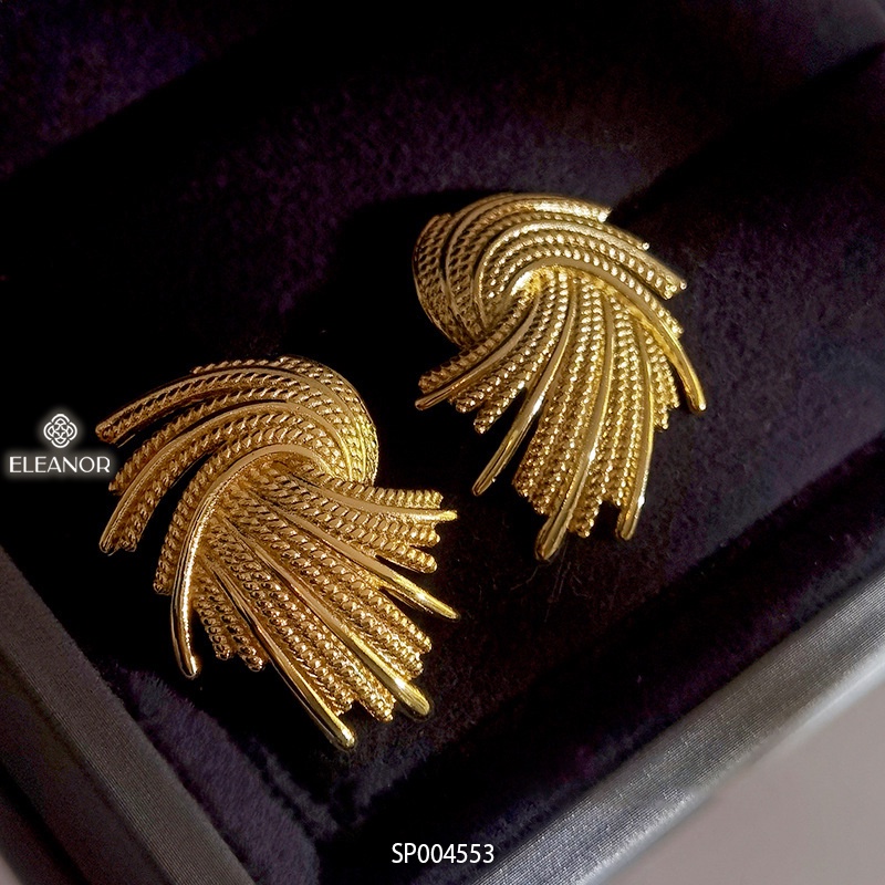 Bông tai nữ chuôi bạc 925 Eleanor Accessories hình độc lạ cá tính phụ kiện trang sức 4553