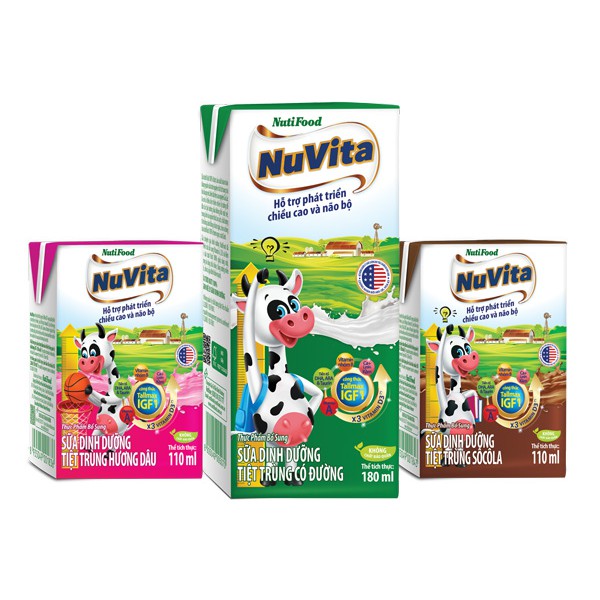 Sữa tiệt trùng Nuvita loại 110ml