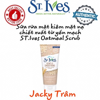 Sữa rửa mặt tẩy tế bào chết St.ives Nourished And Smooth Oatmeal