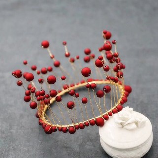 Đồ trang trí bánh kem Vương Miện đỏ