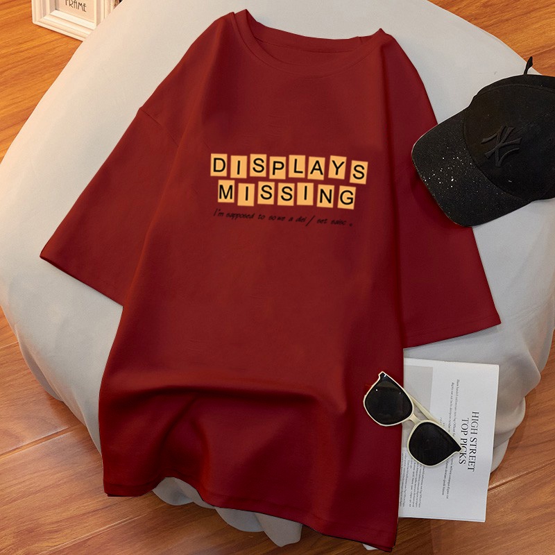 NRVP Áo thun tay ngắn dáng rộng phong cách Hàn Quốc thời trang mùa hè cho nam và nữ 2021