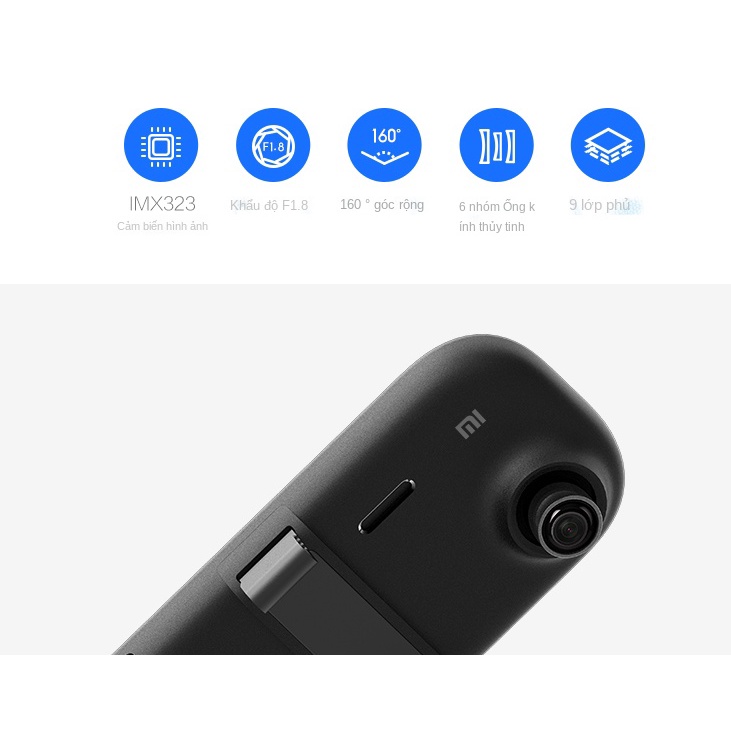 Máy ghi gương chiếu hậu Xiaomi Mijia APP | BigBuy360 - bigbuy360.vn