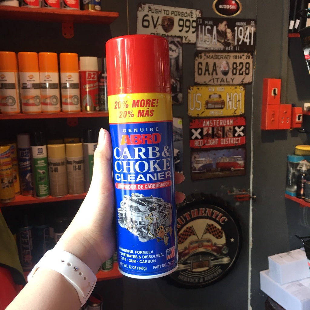 Chai Xịt Vệ Sinh Bình Xăng Con , Bướm Ga , Chế Hòa Khí Abro Carb & Cleaner 340g USA