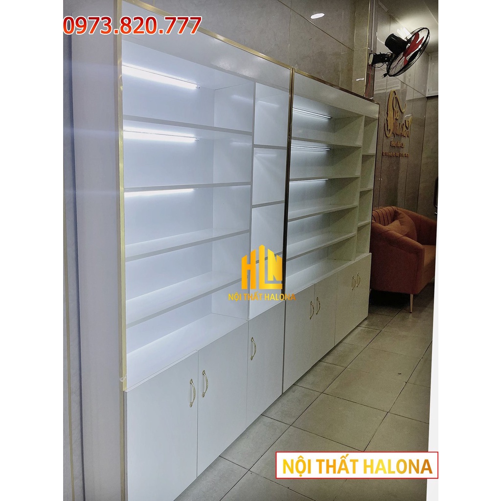 TỦ NAIL -TỦ TRƯNG BÀY SƠN ĐẸP (NỘI THẤT HALONA)