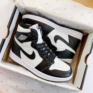 Giày jordan cổ cao nam nữ, giày jd1 jordan panda thời trang nam nữ full box