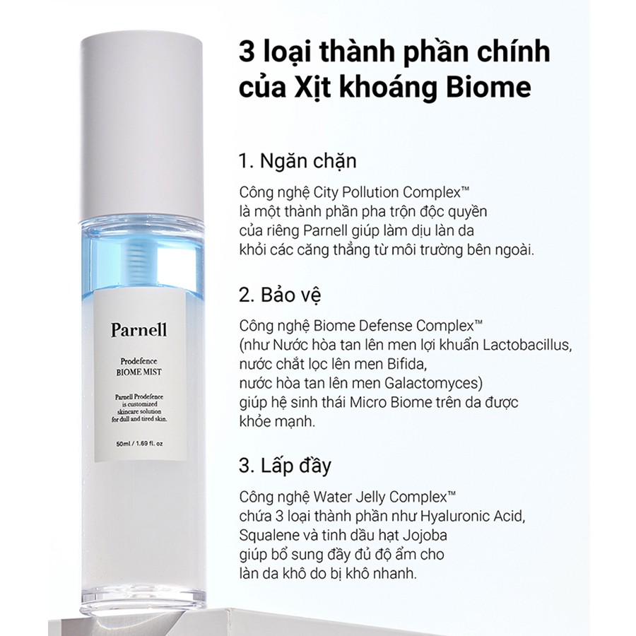 Xịt khoáng Prodefence Biome PARNELL Prodefence Biome Mist GomiMall