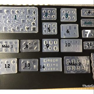 Combo khuôn silicone nail