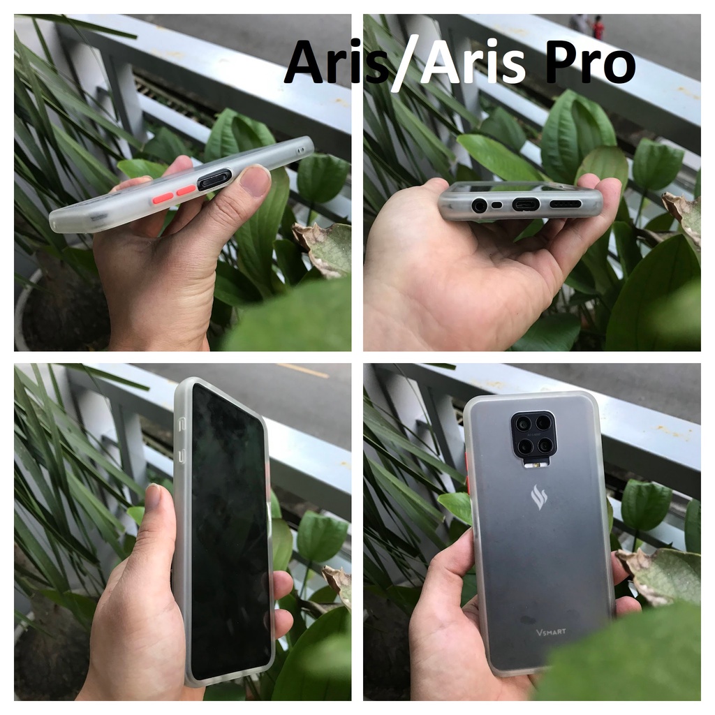 Vsmart Active 3 Star 5 Joy 3 Aris Live 4 joy 4 Aris pro Ốp nhám viền TPU nhiều màu trẻ trung