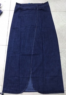 Váy chống nắng jean dạng nút và dán
