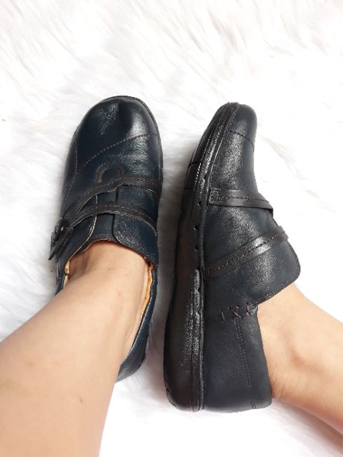 Giày da thật size 36-37 chân mỏng