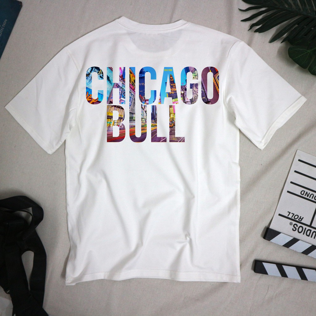[Unisex] Áo Thun 100% Cotton Co Giãn 4 Chiều Chicago.bull Cực Chất | BigBuy360 - bigbuy360.vn
