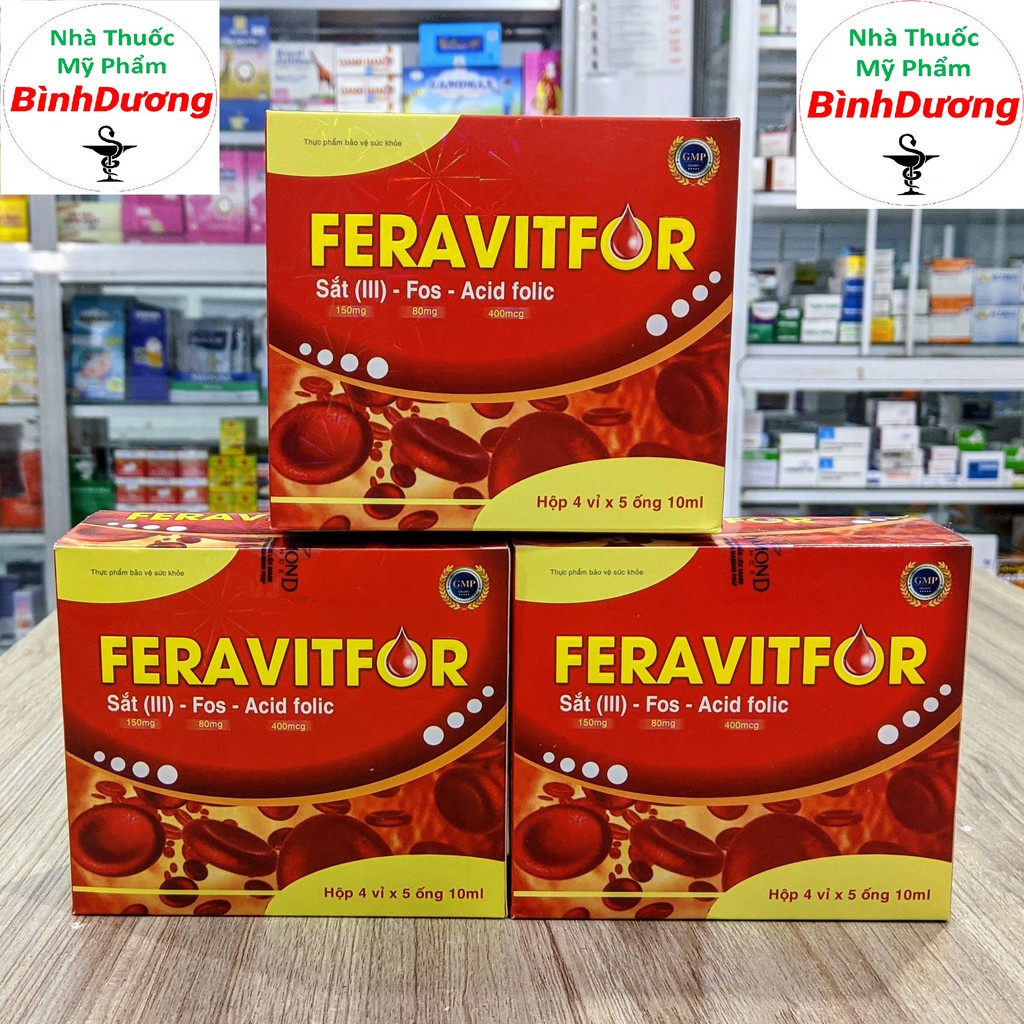 Feravitfor - Bổ Máu, Cung Cấp Sắt - Dùng cho người thiếu máu do thiếu sắt  - FreeShip