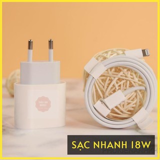 Bộ Sạc IPhone 11 Pro Max Zin Bóc Máy PD 18W Sạc Nhanh Cho IPhone 8 / 8 Plus / X / XS / XS Max / 11 / 11 Pro / 11 Pro Max