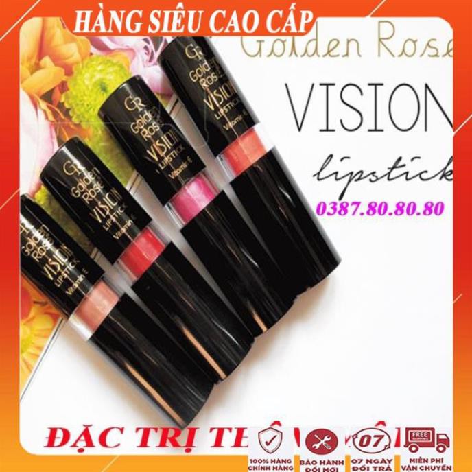 [FreeShip - HÀNG SIÊU CAO CẤP] Son lì không khô môi siêu mềm mợt không lem giúp dưỡng môi thâm/Son vision golden rose