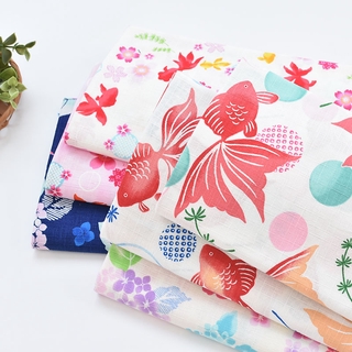 Vải Cotton Họa Tiết Hoa Anh Đào Phong Cách Nhật Bản
