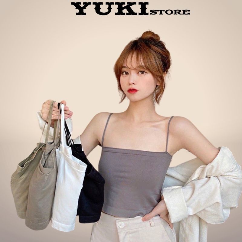 Áo Bra 2 Dây Dáng Dài Mền Mịn Thoáng Mát YUKI STORE1806