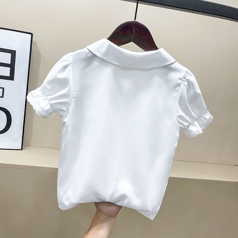 Áo Sơ Mi Tay Ngắn Phong Cách Mới 2022 Cho Bé Gái