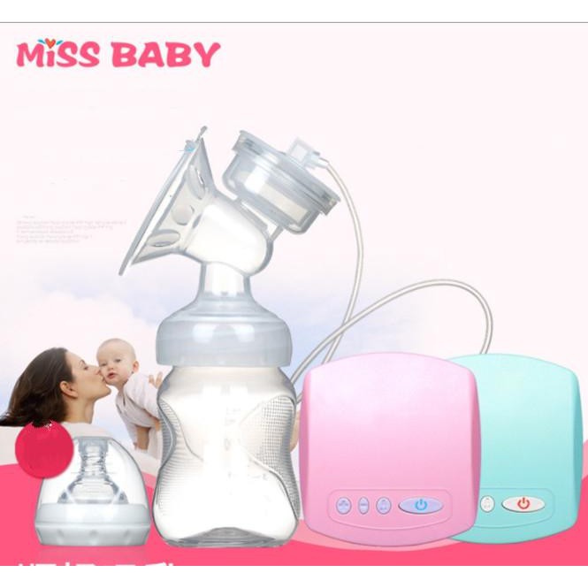 Máy hút sữa điện đơn Miss Baby cho mẹ khỏe bé vui 2018 (Xanh)