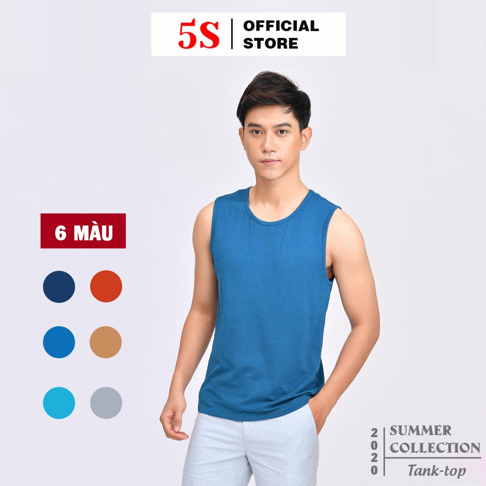 Áo Sát Nách Nam (Tanktop) 5S Dáng Thể Thao, Thấm Hút Mồ Hôi, Co Giãn Cực Tốt (6 màu).