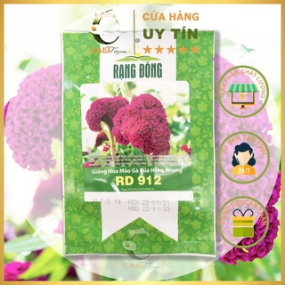 Hạt Giống hoa Mào Gà Búa Hồng Nhung Rd 912 gói 0,1gr