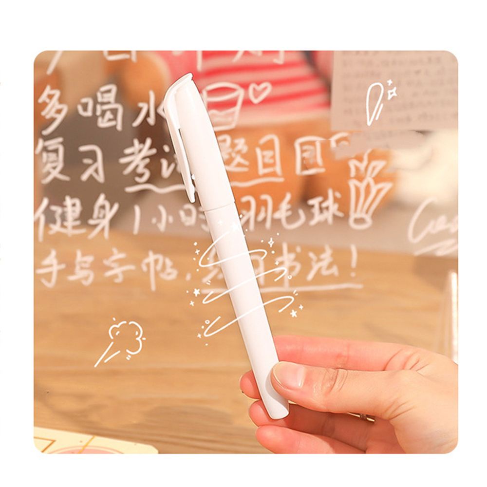 LONTIME Bảng trắng viết phấn viết lời nhắn để bàn bằng acrylic trong suốt có thể xóa được dùng làm quà tặng