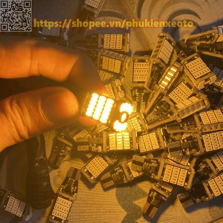 Đèn Led Demi Lắp Đèn Lùi, Xi Nhan, Biển Số, Đèn Trần, Đèm Sườn, T10 T15 Chip 4014 Dùng Cho Ô Tô Xe Máy Siêu Sáng