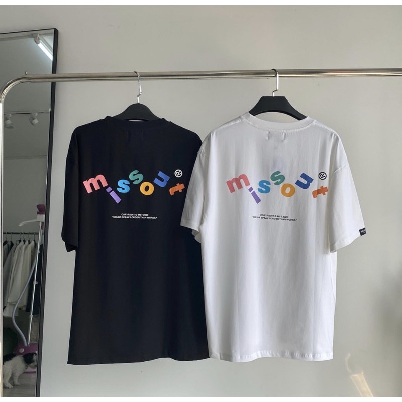 Áo thun Missout logo 7 màu cotton