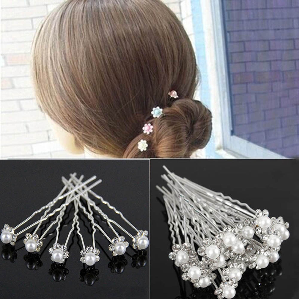 Bộ 20 cây trâm đính ngọc trai giả sang trọng trang trí tóc cho nữ