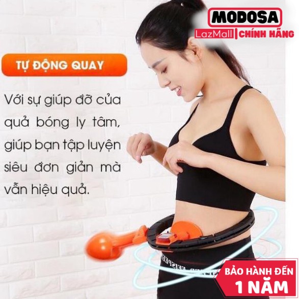 Vòng Lắc Eo Vouller Thông Minh Giảm Mỡ Bụng Tập Thể Hình Gym Có Đồng Hồ Đo Số Vòng