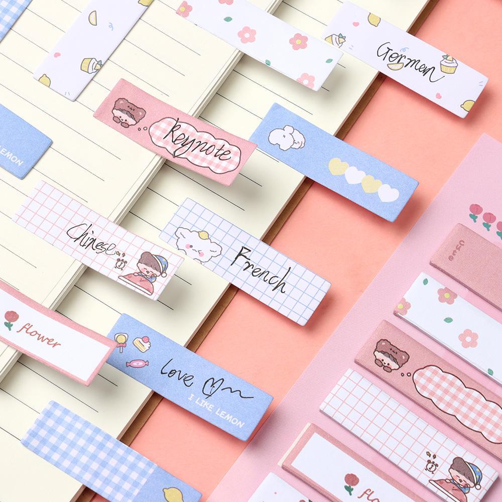 Set 120 Tờ Giấy Ghi Chú Họa Tiết Hoạt Hình Dễ Thương