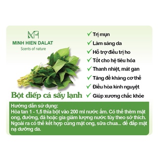 Bột diếp cá sấy lạnh Minh Hiền Đà Lạt
