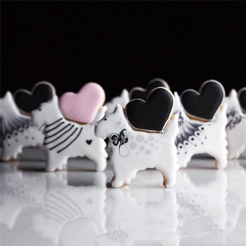 Khuôn Cắt Bánh Quy Hình Xương Chó 3D 5 Kiểu