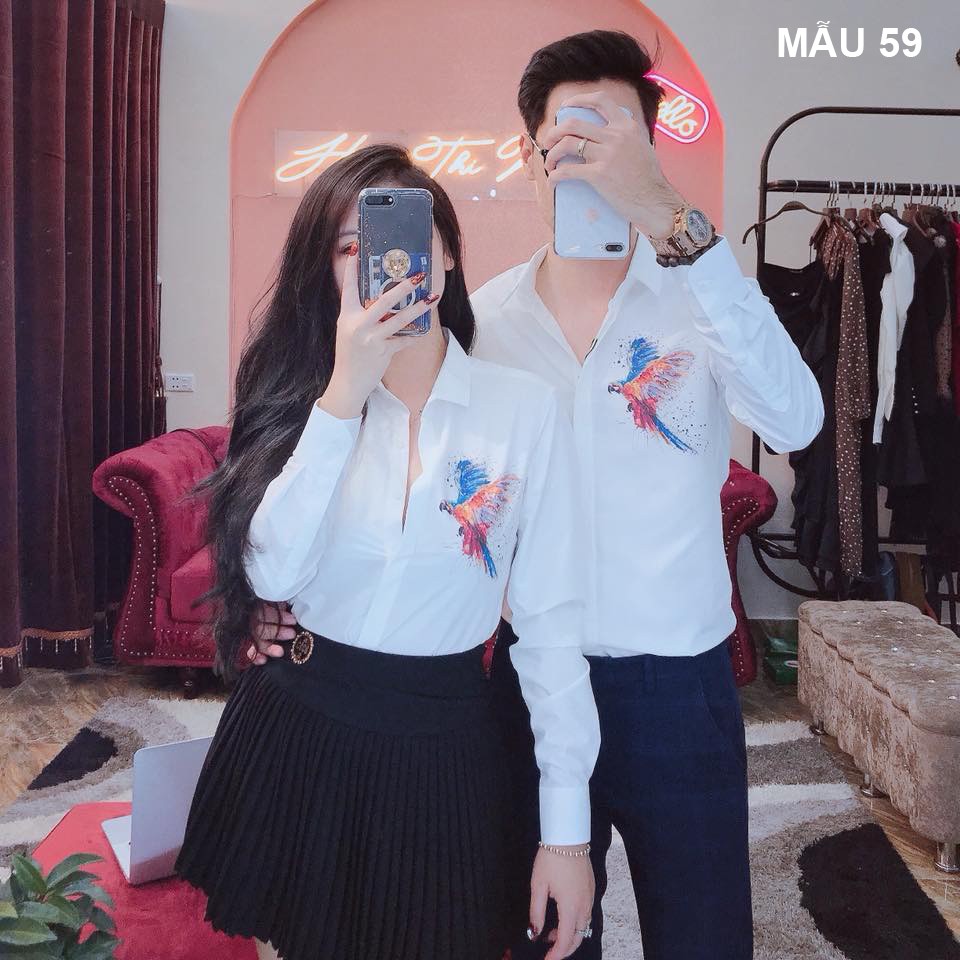 Follow Shop Săn Deal Hot Ngày 11/11 Áo Sơ Mi Nam Màu Trắng In Họa Tiết Thời Trang | BigBuy360 - bigbuy360.vn