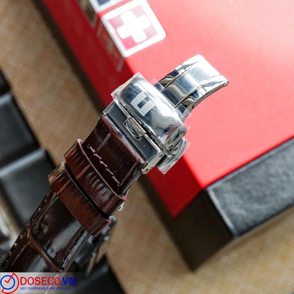 Đồng Hồ Nam Tissot Cơ Automatic Chính Hãng BALLADE POWERMATIC 80 COSC T108.408.16.037.00 Dây Da Cao Cấp TS16