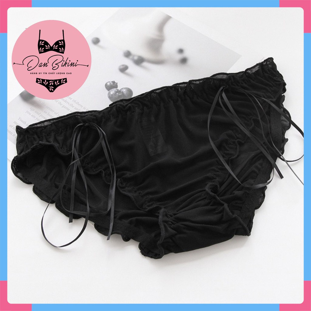 Quần Lót Nữ - Quần Lót Ren cao cấp bèo nhún ren mềm mại sexy quyến rũ DAN STORE Mã A067