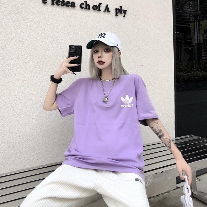 🔥 Áo phông thun logo chiếc lá unisex nam nữ form rộng tay lỡ