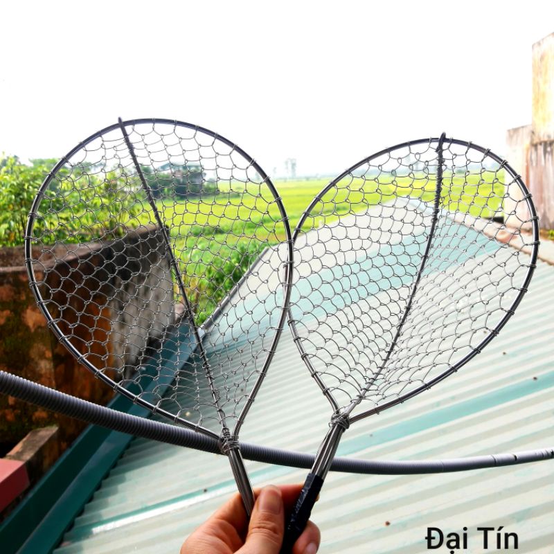 2 chiếc  inox 304 to chắc chắn . 20x25cm . , vợt inox cao cấp siêu bền