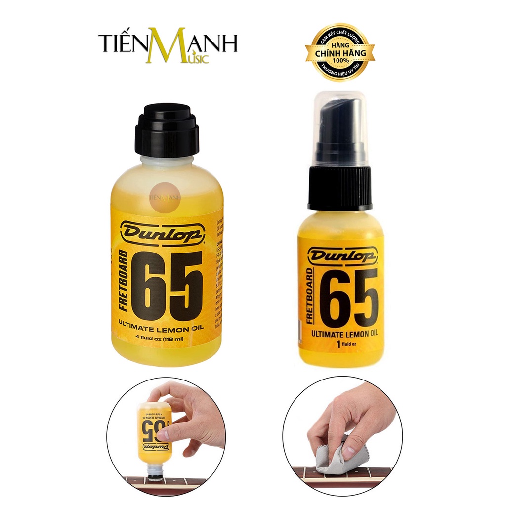 [Có Hàng, Chính Hãng] Dầu Chanh Lau Bàn Phím, Cần Đàn Guitar Ultimate Lemon Oil Dunlop 6551 (30ml), 6554 (118ml)