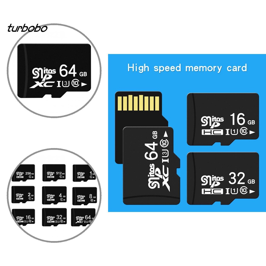 Thẻ nhớ turbo 256MB 512MB 1GB 2GB 4GB 8GB 16GB 32GB 64GB tốc độ cao tùy chọn