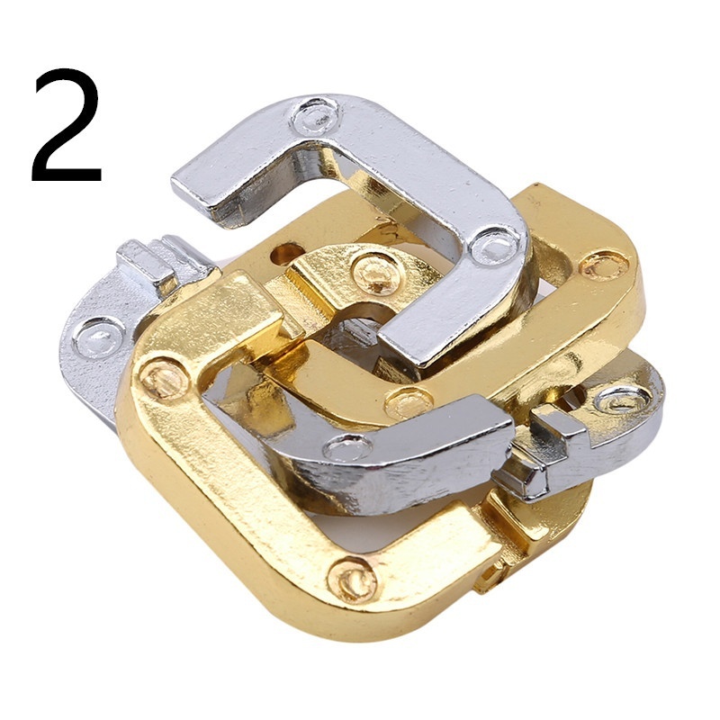 Đồ chơi giải đố ổ khóa hình vuông thử thách IQ bằng hợp kim cho trẻ em/người lớn